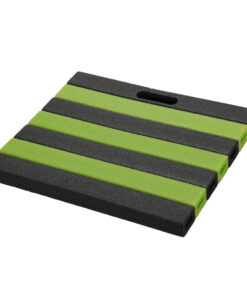 Kniemat 35x30 cm Zwart/Groen