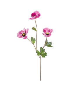 Kunstbloem Klaproos 70 cm Fuchsia