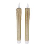 LED Kaarsen + Afstandsbediening 2 Stuks Goud