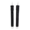 LED Kaarsen + Afstandsbediening 2 Stuks Zwart