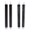 LED Kaarsen Moving Light + Timer 2 Stuks Zwart Assorti
