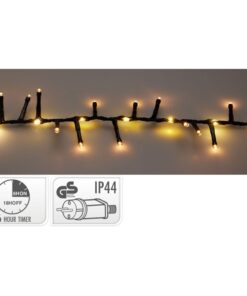 LED Microcluster 1060 LEDs Zwart Warm Wit Licht