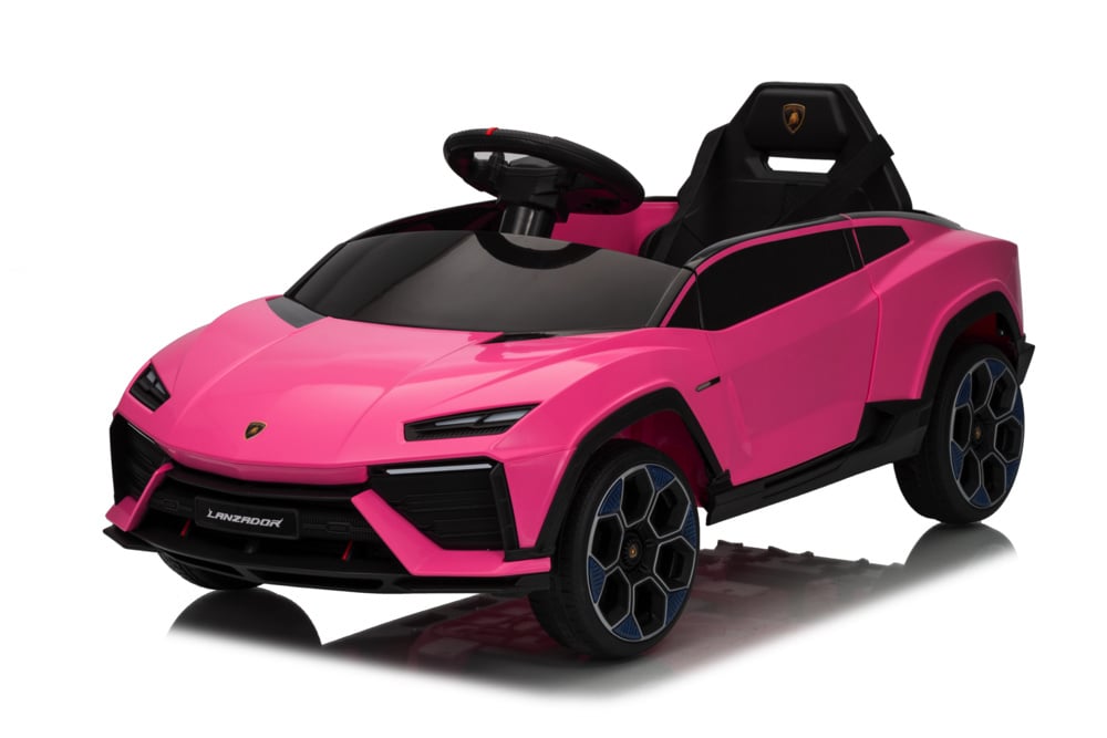 Lamborghini Lanzador elektrisch aangedreven auto voor kinderen 12 volt in het roze | Funz