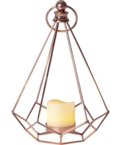Lantaarn Edge met LED Kaars 23,5 cm