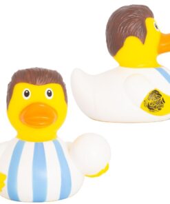 Lilalu Voetbal Badeend Blauw/Wit