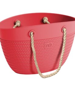 Linda Bag Sea met Touw Handvatten 50x41 cm Rood