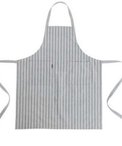 Linen&More Schort Streep Grijs