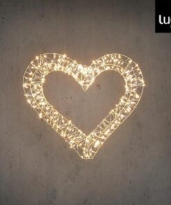Luca Lighting LED Hart + Timer 35x35x5 cm Wit Licht