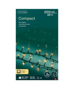 Lumineo LED Compact 3000 LEDs 60 m Groen Soft Gold Licht