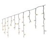 Lumineo LED Icicle Twinkel 259 LEDs 11 m Zwart Soft Gold Licht