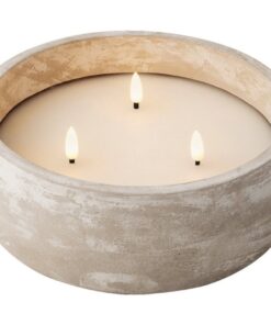 Lumineo LED Kaars Beton voor Buiten 20x8 cm