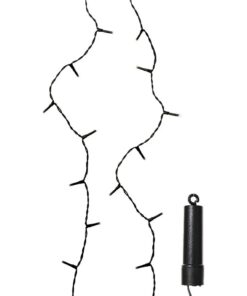 Lumineo LED Snoer 200 LEDs 150 cm Zwart Warm Wit Licht