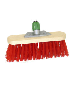 Luva Houten Straatbezem Kunstvezel met Steelhouder 29 cm Rood