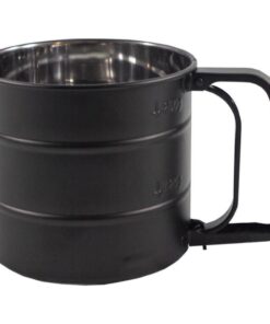 Meelzeef 10 cm Zwart/RVS