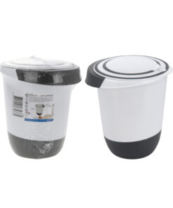 Mengkom met Deksel 1.5L Wit/Zwart