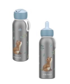 Mepal Isoleerfles Flip Little Dutch Forest Friends 350 ml RVS/Blauw