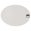 Mesapiu  Placemat Lederlook Light Grey Ovaal 45x33 Cm