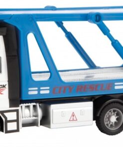 Metal Autotransport Vrachtwagen 1:38 Blauw 12cm