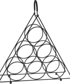 Metalen Wijnrek voor 6 Flessen Zwart