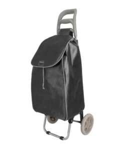 Metaltex Boodschappentrolley 57x34x21 cm 45L Zwart/Grijs