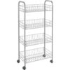 Metaltex Keuken/Badkamer Opbergtrolley Ascona 41x23x84 cm Wieltjes