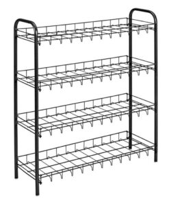 Metaltex Schoenenrek 4 Rekken 64x23x80.5 cm Zwart