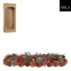 Mica Decorations Kerst Theelichthouder voor 4 Theelichten 54x16.5x10 cm