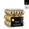 Mica Decorations Kerstballen Onbreekbaar 8 cm 27 Stuks Goud