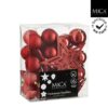 Mica Decorations Kerstboom Decoratie Onbreekbaar 40 Stuks Rood