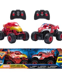 Monster Jam RC Pack Spiderman & Iron Man 1:24