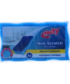 Multy Schuursponsen Niet Krassend 3 Stuks Blauw