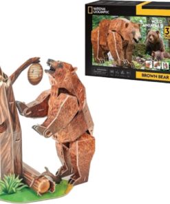 National Geographic 3D Puzzel Bruine Beer 88 Stukjes