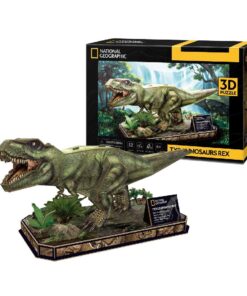 National Geographic Houten 3D Puzzel Tyrannosaurus Rex 52 Stukjes