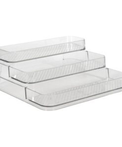 Organizer 3 Laags 25.5x24.5x10.3 cm Transparant