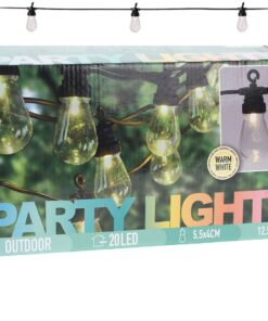 Outdoor Feestverlichting 12.5 m 20 LED-Lampen Warm Wit