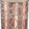 PMTD Windlicht Desiree Giraffeprint Roze 8 Cm
