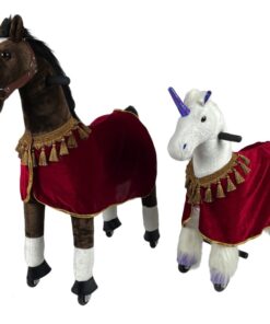 Paardendeken t.b.v. MY PONY speelartikel paarden  (rood)