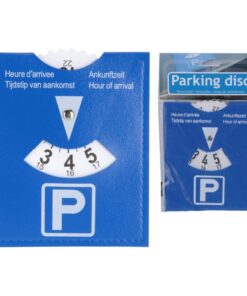 Parkeerschijf 11x15 cm Blauw