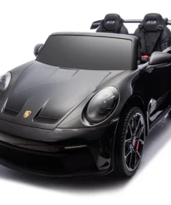 Porsche 911 GT3 elektrisch aangedreven auto voor kinderen 24 volt in het zwart