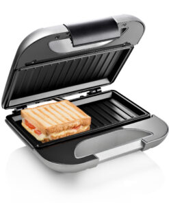 Princess 127003 Sandwichmaker Zwart/Zilver