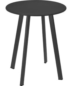 Pro Garden Metalen Tafel 40x49 cm Mat Donkergrijs