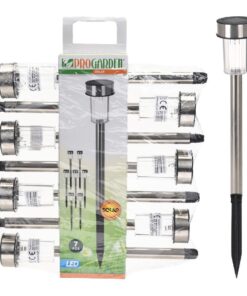 Pro Garden Solarlamp 360mm Rvs Set Van 7stuks