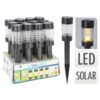 Pro Garden Solarlamp Antraciet RVS & Glas