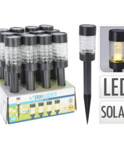 Pro Garden Solarlamp Antraciet RVS & Glas