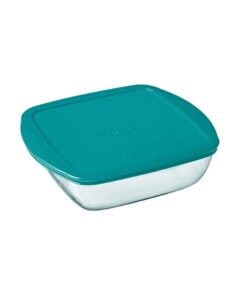Pyrex Cook and Store Vershoudbakje met Deksel 1L Glas/Groen/Transparant