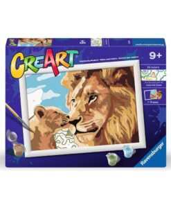 Ravensburger CreArt Schilderen op Nummer Leeuw met Baby