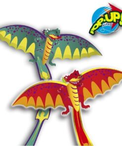 Rhombus Pop-Up 3D Dragon Vlieger Assorti