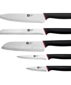 Richardson Sheffield Mira Messenset 5-delig Zwart/Rood