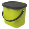 Rotho ALBULA Bio Afvalbakje 23.5x20x20.8 cm 6L Lime Groen
