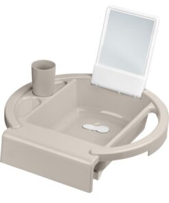 Rotho AVA Kinderwasbakje voor op Badrand 40x40x13 cm Cappuccino
